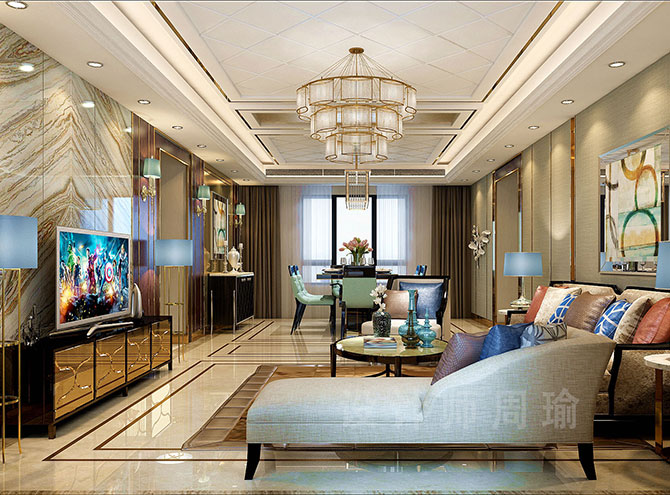 抽插视频欧美世纪江尚三室两厅168平装修设计效果欣赏